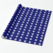 Elegante Hanukkah-menorah in Davidsster Cadeaupapier (Uitgerold)