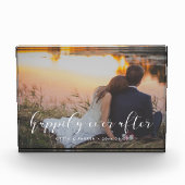 Elegante 'Happily ever after' overlay bruiloft Fotoblokken (Voorkant)