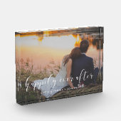 Elegante 'Happily ever after' overlay bruiloft Fotoblokken (Links)