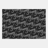 elegante HAPPY-belettering! | Inpakpapier Vel (Voorkant)