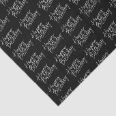 elegante Happy Birthday bericht Tissuepapier (Detail)