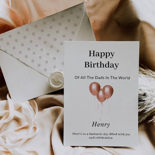 Elegante Happy Birthday Kaart