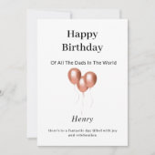 Elegante Happy Birthday Kaart (Voorkant)