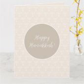 Elegante Happy Chanoeka Groeten Kaart (Gele Bloem)