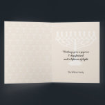 Elegante Happy Chanoeka Groeten Kaart<br><div class="desc">Digitale kunst</div>