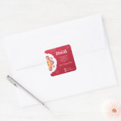 Elegante Happy Diwali Sjabloon Vierkante Sticker (Envelop)