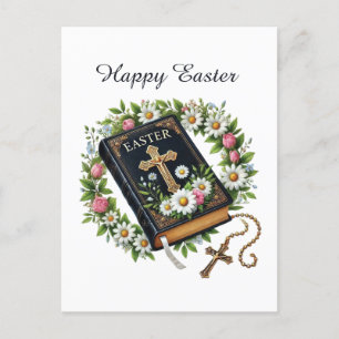 Elegante Happy Easter Bijbel Feestdagenkaart