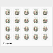 Elegante Happy Easter kaars Vierkante Sticker (Vel)
