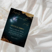 Elegante "Happy Ever After Party" huwelijksfeest Kaart