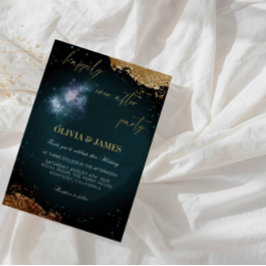 Elegante "Happy Ever After Party" huwelijksfeest Kaart