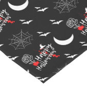 Elegante Happy Halloween Roos & Bats Tafelloper (Hoek)