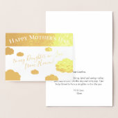 Elegante Happy Moederdag voor schoondochter Folie Kaarten (Display)