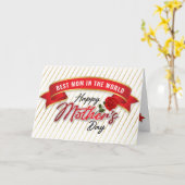 Elegante Happy Mother's Day Kaart (Gele Bloem)