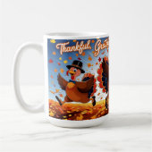 Elegante Happy Thanksgiving Turkije Koffiemok (Links)