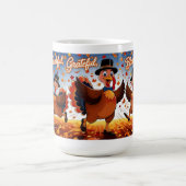 Elegante Happy Thanksgiving Turkije Koffiemok (Center)