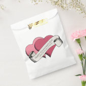 Elegante Happy Valentine's Day Pink Hearts Bedankzakje (Gezegeld)