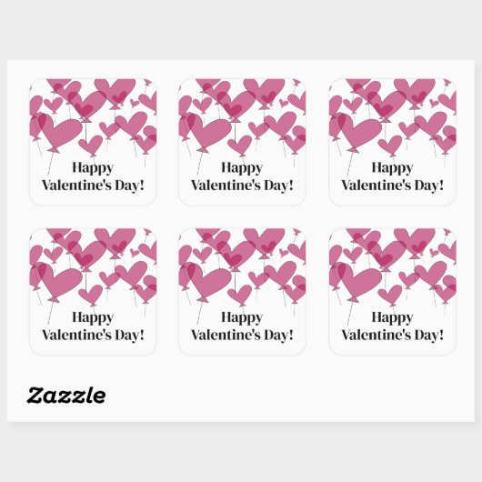 Elegante Happy Valentine's Day stickers (Vel)