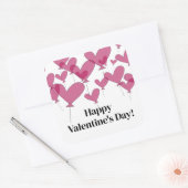 Elegante Happy Valentine's Day stickers (Envelop)