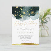 Elegante Happy Wedding | Klassiek en vrolijk Kaart (Staand voorkant)