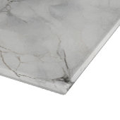 Elegante Harmonie: Hout & Marmeren Snijplank (Hoek)