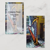 Elegante Harp Visitekaartje (Voorkant / Achterkant)