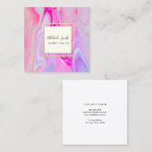 elegante harskunst vierkante visitekaartje (Voorkant / Achterkant)