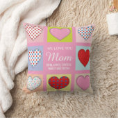 Elegante hartelijke Moederdag ontwerp kussen (Deken)