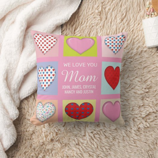 Elegante hartelijke Moederdag ontwerp kussen (Deken)