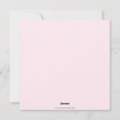 Elegante harten Ei Art Moderne Pasen Roze Rose Feestdagenkaart (Achterkant)