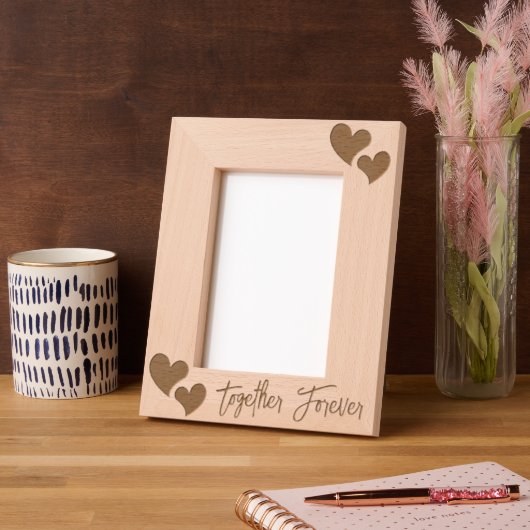 Elegante harten met aangepaste tekst gegraveerde lijstjes (Links)