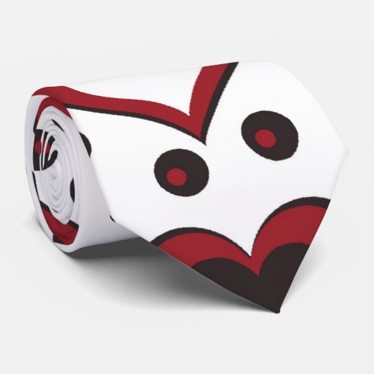 elegante harten stropdas (Opgerold)