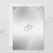 Elegante Hartjes Jubileum JAAR IN DE EEUWIGHEID Kaart (Achterkant)