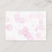 Elegante Hartparels Prosecco Bruisende Bruidsfeest Informatiekaartje (Achterkant)