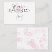 Elegante Hartparels Prosecco Bruisende Bruidsfeest Informatiekaartje (Voorkant / Achterkant)