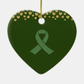 Elegante harttransplantatie  keramisch ornament (Achterkant)