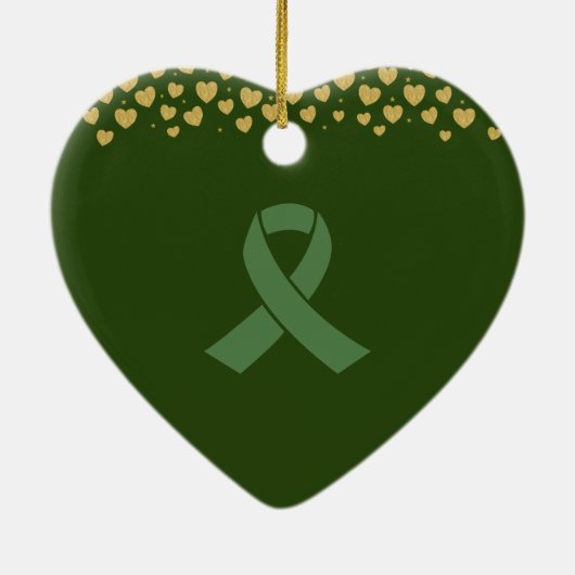 Elegante harttransplantatie  keramisch ornament (Achterkant)