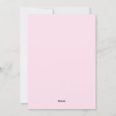 Elegante Harttypografie Zacht Roze Valentijnsdag Feestdagenkaart (Achterkant)