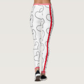 Elegante Hartvorm Design Leggings (Achterkant)
