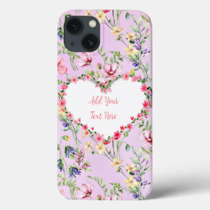 Elegante Hartvormige Bloemlijst Frame: voor Iedere Case-Mate iPhone Case