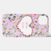Elegante Hartvormige Bloemlijst Frame: voor Iedere Case-Mate iPhone Case (Achterkant (horizontaal))