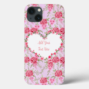 Elegante Hartvormige Bloemlijst Frame: voor Iedere Case-Mate iPhone Case