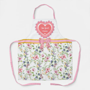 Elegante Hartvormige Bloemlijst Frame: voor Iedere Schort