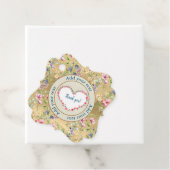 Elegante Hartvormige Bloemlijst: voor Iedere Geleg Bedankjes Labels (In situ)