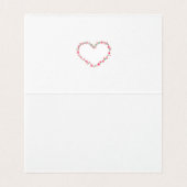 Elegante Hartvormige Bloemlijst: voor Iedere Geleg Kaart (Binnenkant ongevouwen)