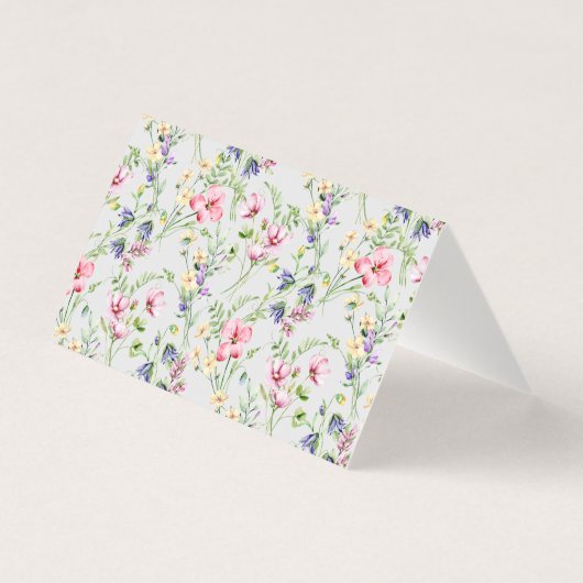 Elegante Hartvormige Bloemlijst: voor Iedere Geleg Kaart (Achterkant)