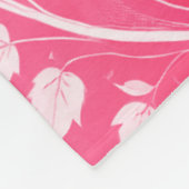 Elegante hartwijnstokken: romantisch bloemontwerp fleece deken (Hoek)