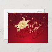 Elegante Hawaïaanse Kerstmis Briefkaart (Voorkant / Achterkant)