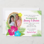 Elegante Hawaiian Luau-verlovingsfoto Kaart (Voorkant)