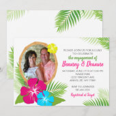 Elegante Hawaiian Luau-verlovingsfoto Kaart (Voorkant / Achterkant)