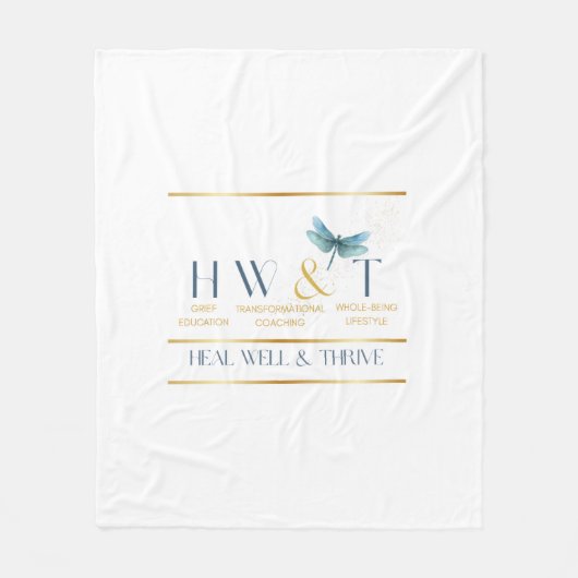 Elegante HealWell & Thrive Fleece Deken (Voorkant)